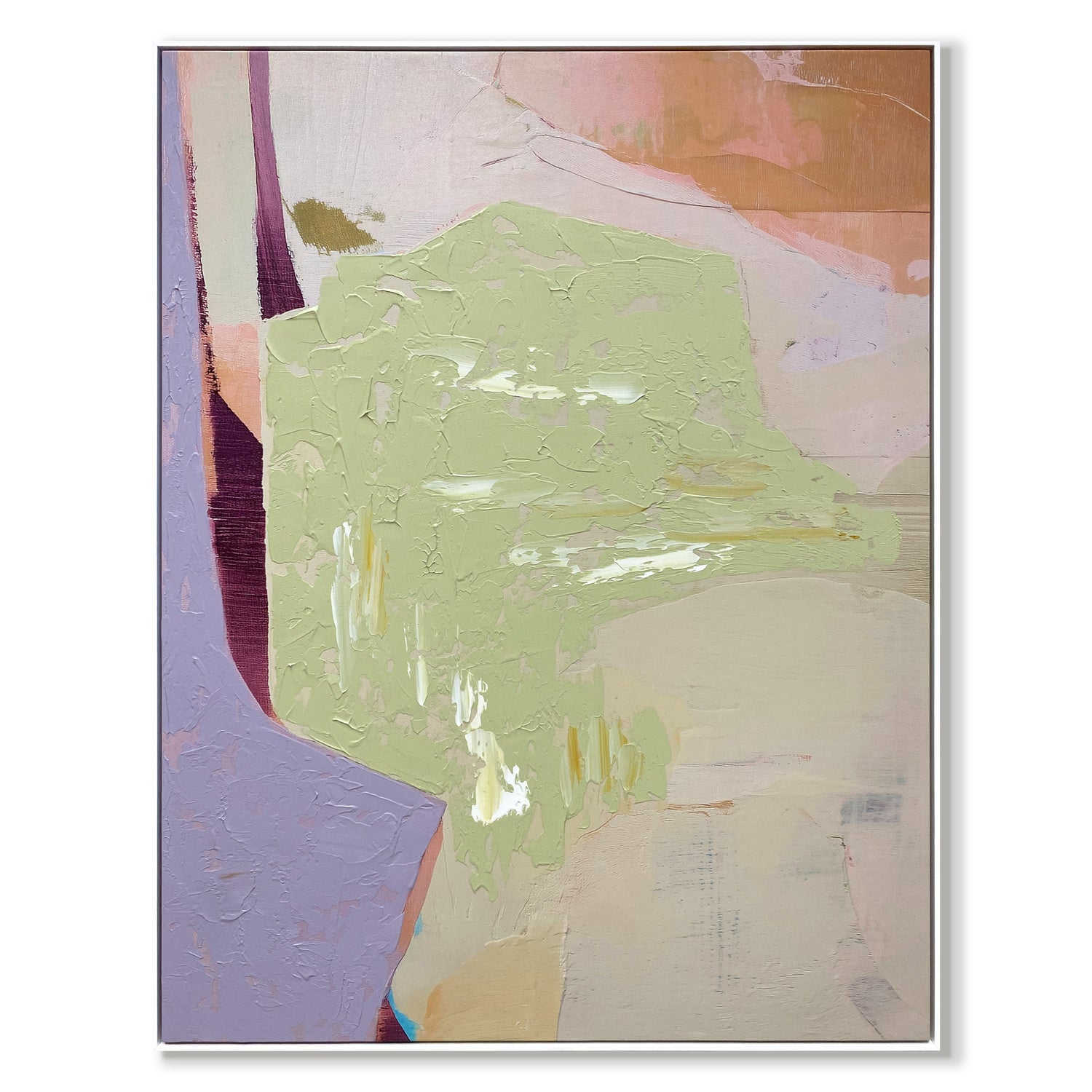 by fonQ Pastel Reverie Schilderij 78 x 100 cm - Wit