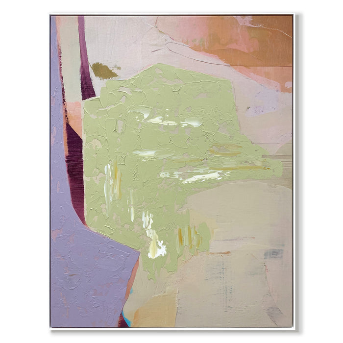 by fonQ Pastel Reverie Schilderij 78 x 100 cm - Wit