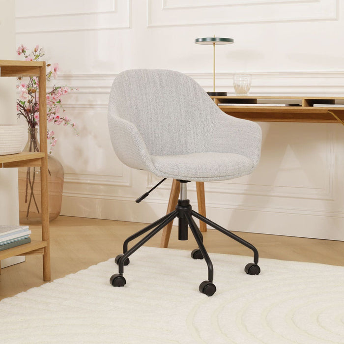 Nolon Nout-Mae Bureaustoel Beige Gemêleerd - Armleuning - Zwart