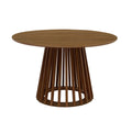 sweeek - Eettafel met houteffect, sparrenhouten poten, 4 zitplaatsen