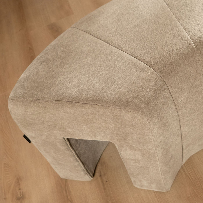 Bronx71 Modulaire hoekhocker Seth chenille taupe
