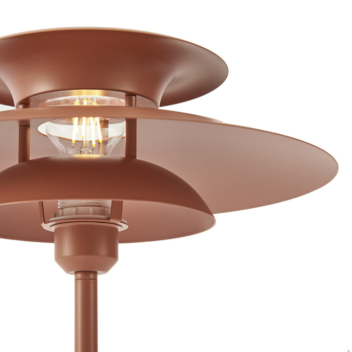 QAZQA Retro tafellamp mokka staal 45cm - Pauly