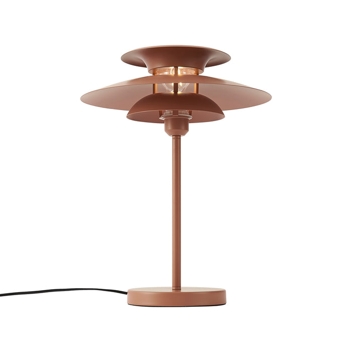 QAZQA Retro tafellamp mokka staal 45cm - Pauly