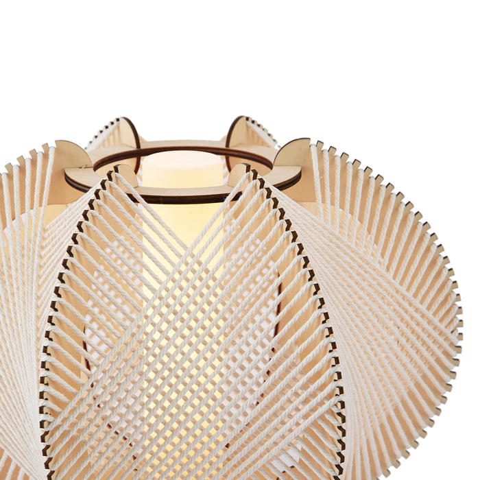 QAZQA Japandi tafellamp beige 45cm - Gertie