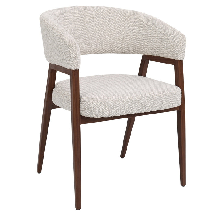 DÉJA Living - Eetkamerstoel Beige|Walnoot - Fureso - Set van 2