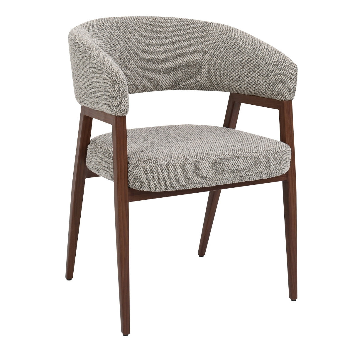 DÉJA Living - Eetkamerstoel Taupe|Walnoot - Fureso - Set van 2