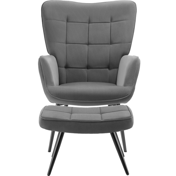 tectake® Fauteuil Hygge gestoffeerd, ergonomisch, draagkracht 150 kg