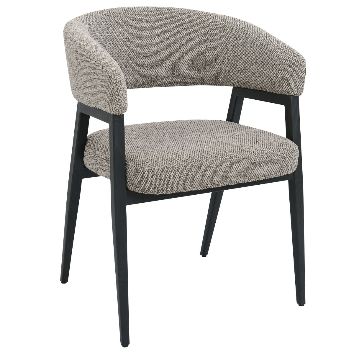 DÉJA Living - Eetkamerstoel Taupe|Zwart - Fureso - Set van 2