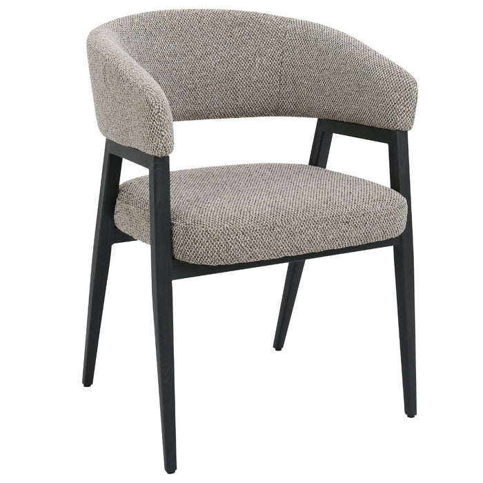 DÉJA Living - Eetkamerstoel Taupe|Zwart - Fureso - Set van 2