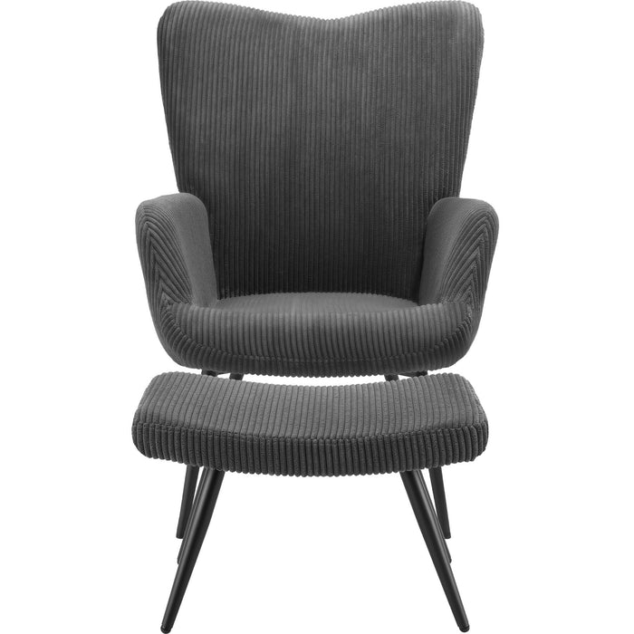 tectake® Fauteuil Hygge gestoffeerd, ergonomisch, draagkracht 150 kg