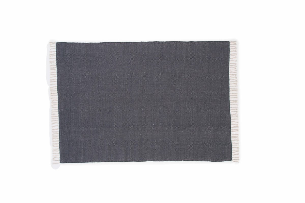 Rebellenclub Kiruna Vloerkleed - 240 x 170 cm - Donkergrijs