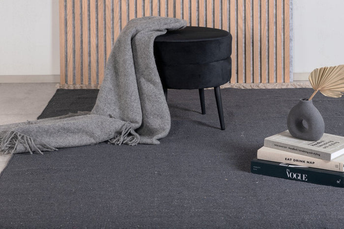 Rebellenclub Kiruna Vloerkleed - 240 x 170 cm - Donkergrijs