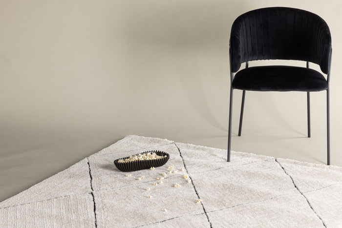 Rebellenclub Varkaus Vloerkleed 230x160cm - Zwart|wit