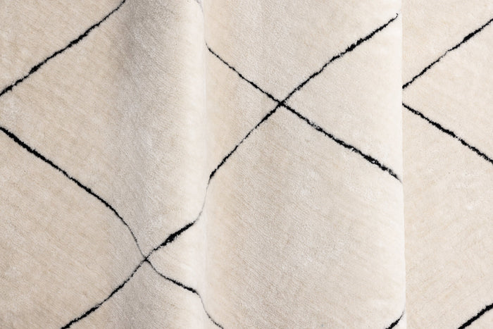 Rebellenclub Varkaus Vloerkleed 230x160cm - Zwart|wit