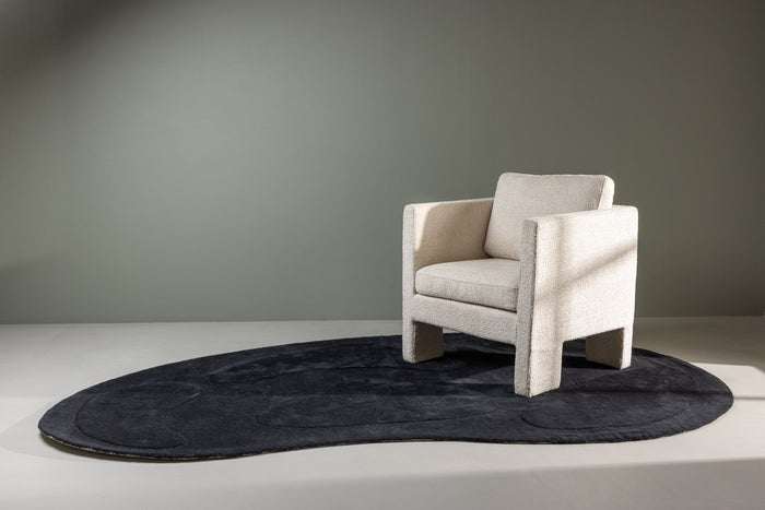 Rebellenclub Koa Vloerkleed Ovaal 290x175cm - Zwart