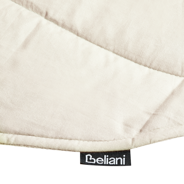 Beliani-HELIKON-Kinderspeelkleed-Gebroken wit-110 x 110 cm-Katoen