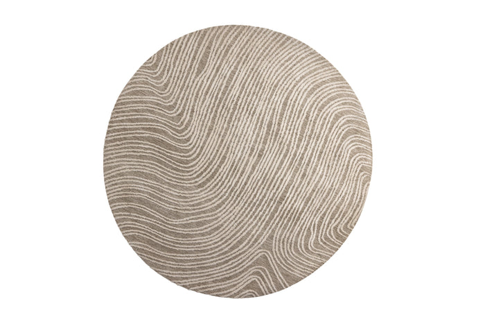 Rebellenclub Chaska Vloerkleed Rond 200x200cm - Beige