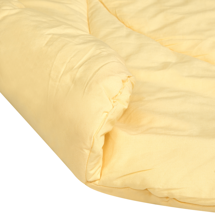 Beliani - ACADINE - Kinderspeelkleed - Geel - 110 x 110 cm - Katoen