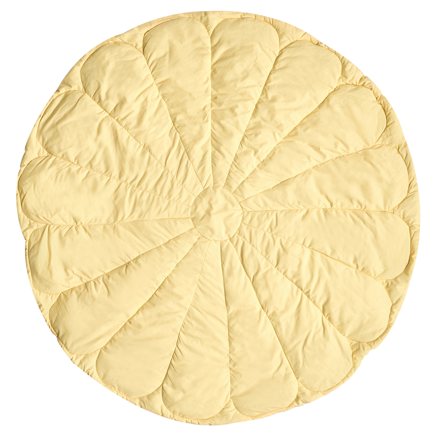 Beliani - ELIZJUM - Kinderspeelkleed - Geel - 110 x 110 cm - Katoen