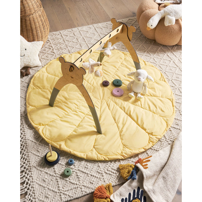 Beliani - ELIZJUM - Kinderspeelkleed - Geel - 110 x 110 cm - Katoen