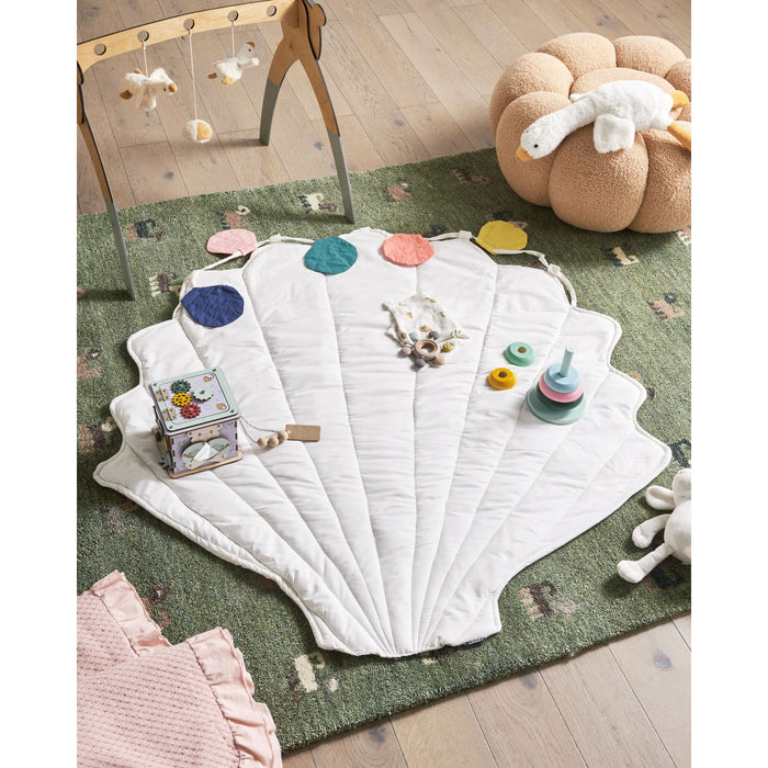 Beliani - KADMEA - Kinderspeelkleed - Wit - 110 x 110 cm - Katoen