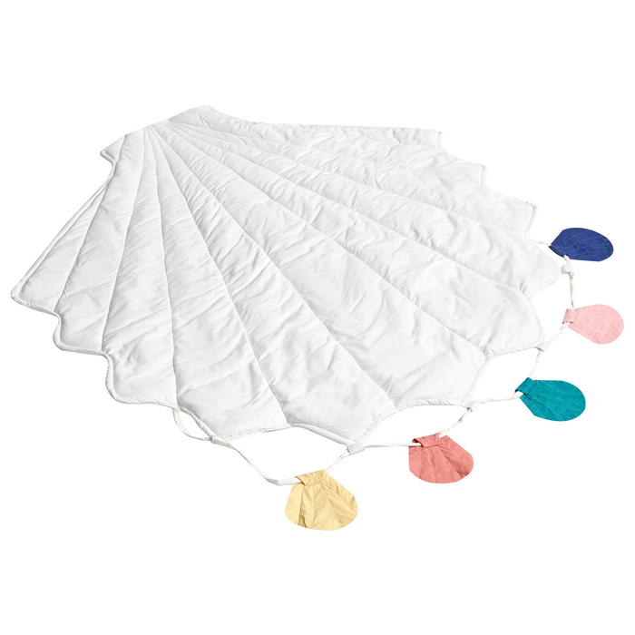 Beliani - KADMEA - Kinderspeelkleed - Wit - 110 x 110 cm - Katoen