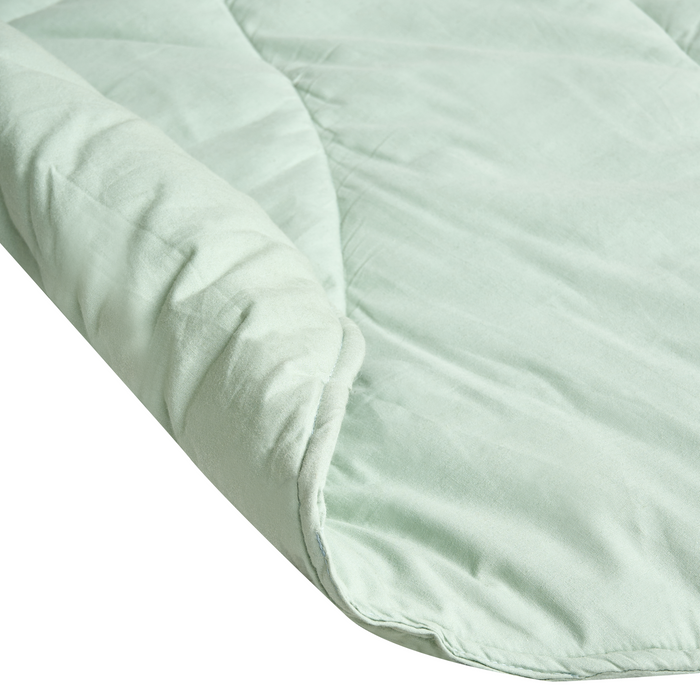 Beliani-HELIKON-Kinderspeelkleed-Lichtgroen-110 x 110 cm-Katoen