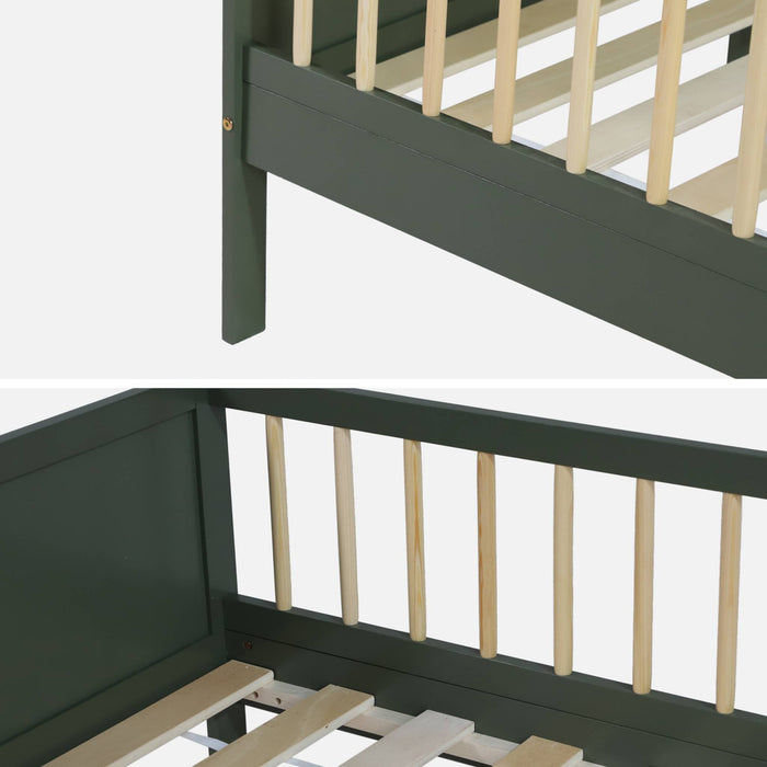 sweeek - Kinderbed 90 x 190 cm grenenhout lattenbodem inbegrepen