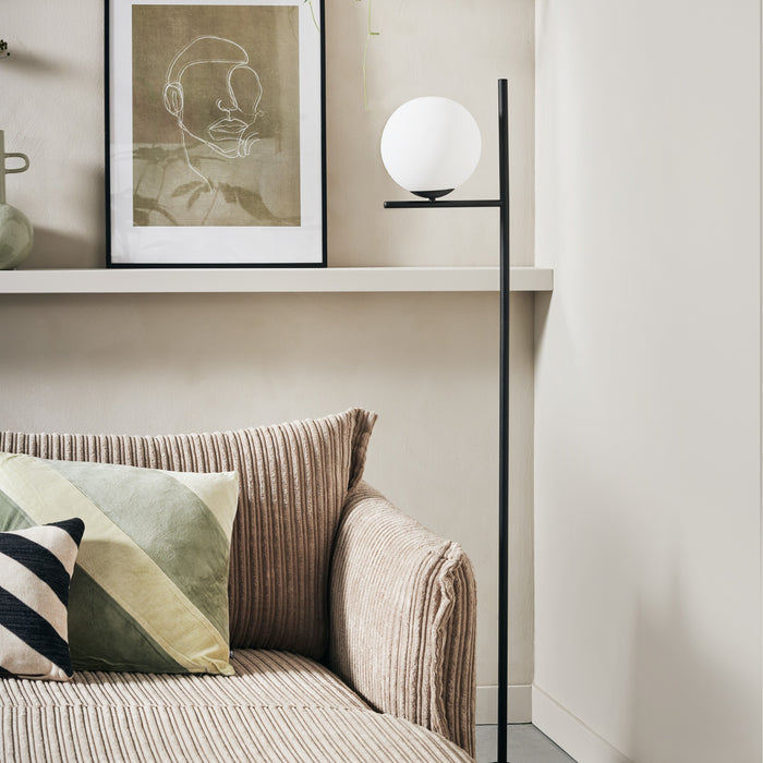 by fonQ Ribbon Hoekbank met Chaise Longue Rechts - Rib - Mink