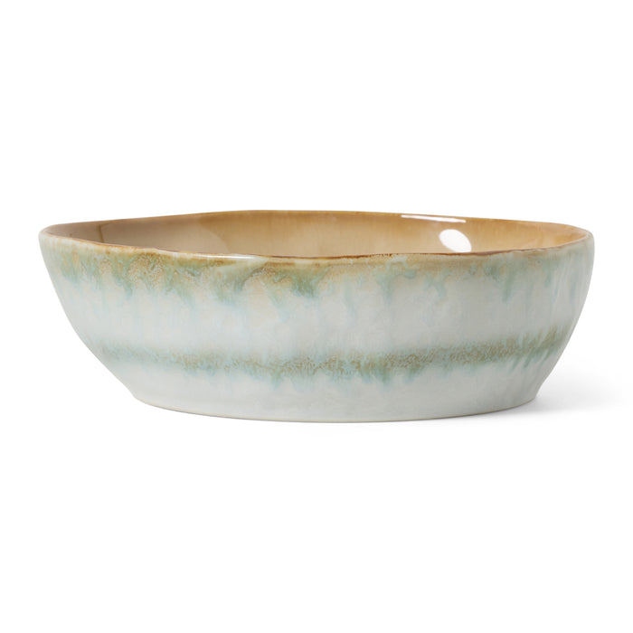 HKliving 70's Ceramics Pastaborden - Set van 2 - Petal
