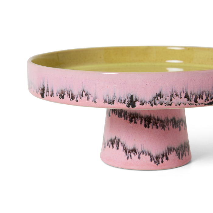 HKliving 70's Ceramics Taartschaal - Bubble