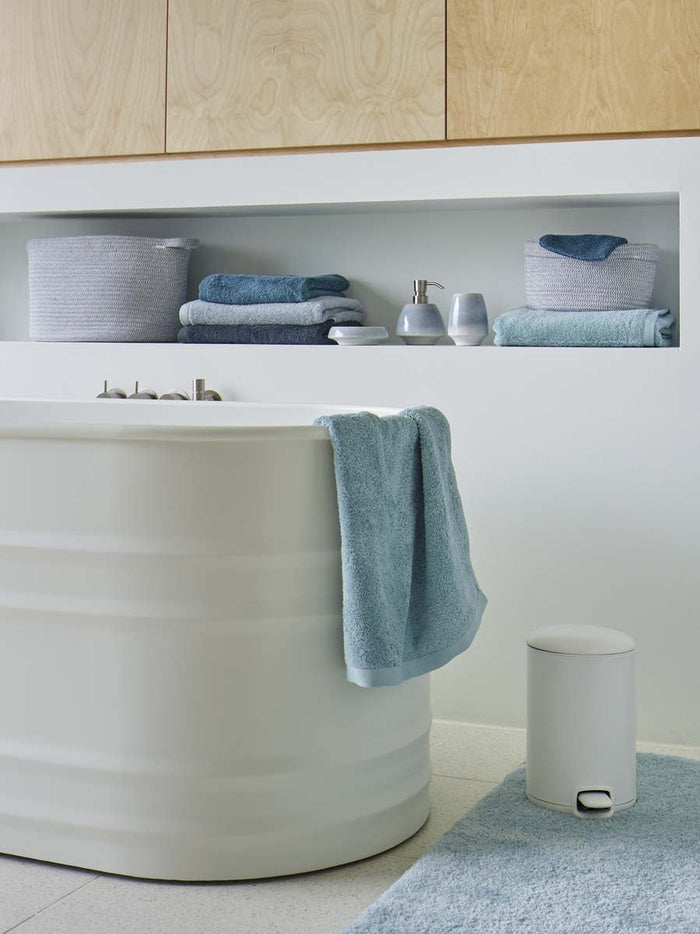 London Handdoek Ice | Grijs | Blauw | Katoen