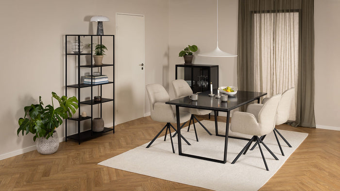 Rebellenclub Arne Eetkamerstoel met Arm - Beige
