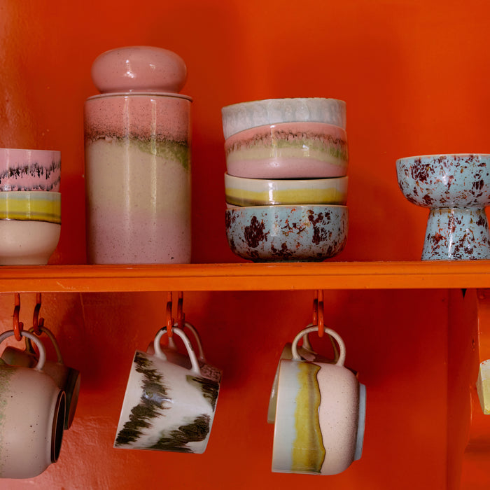 HKliving 70's Ceramics Voorraadpot - Glaze