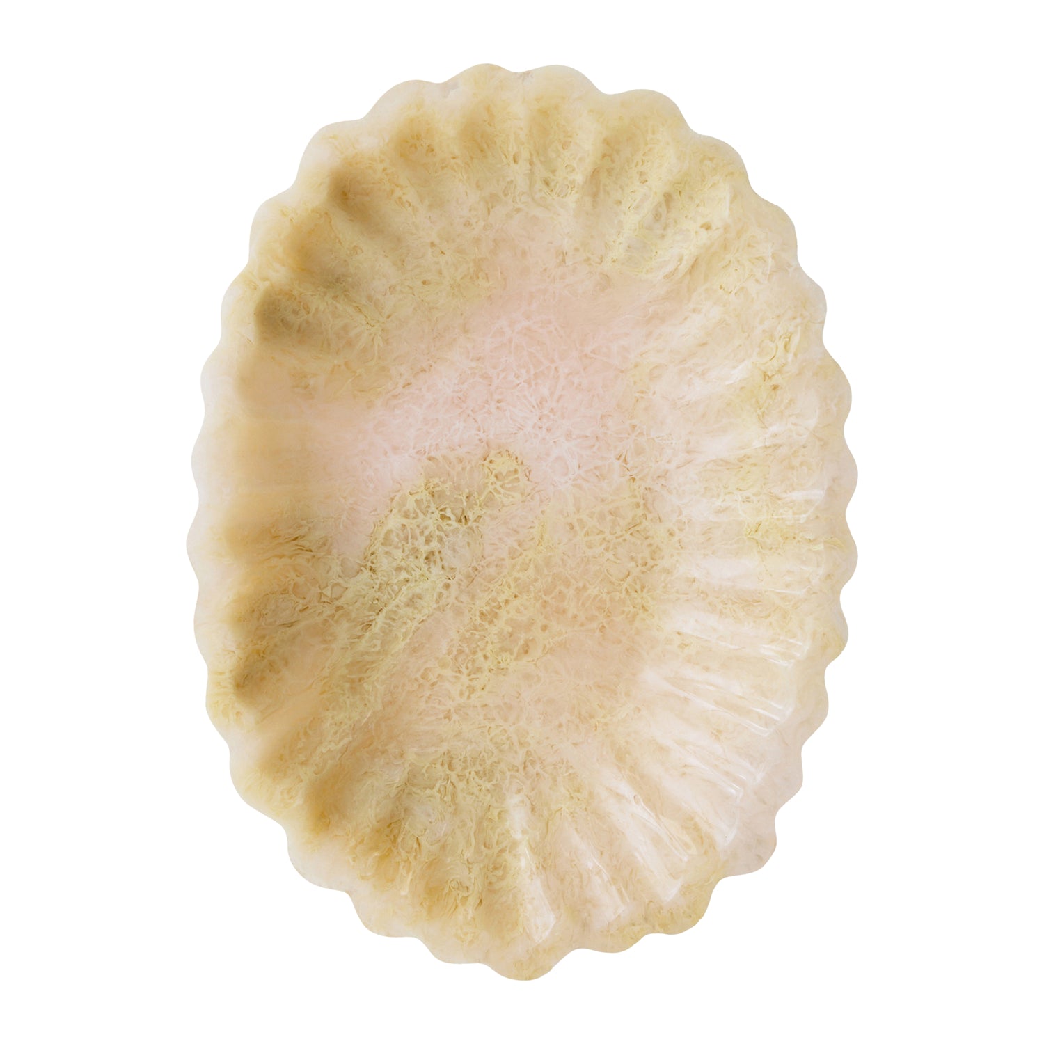 HKliving New Classics Serveerschaal - Resin - Ivory