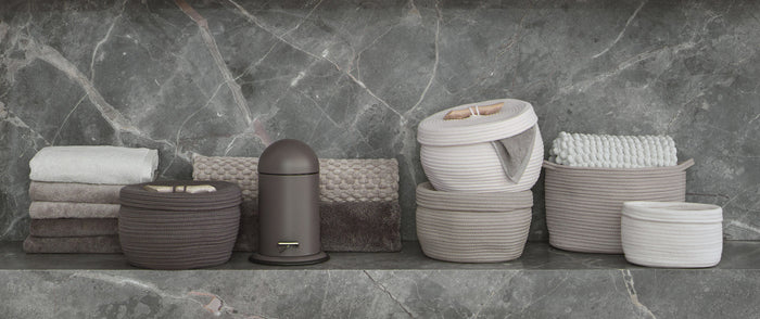 London Badtextiel Truffle | 100 x 150 cm | Grijs | Beige | Katoen