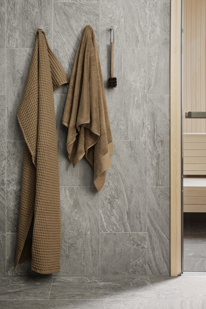 Riva Badtextiel Tan | 70 x 140 cm | Bruin | Katoen