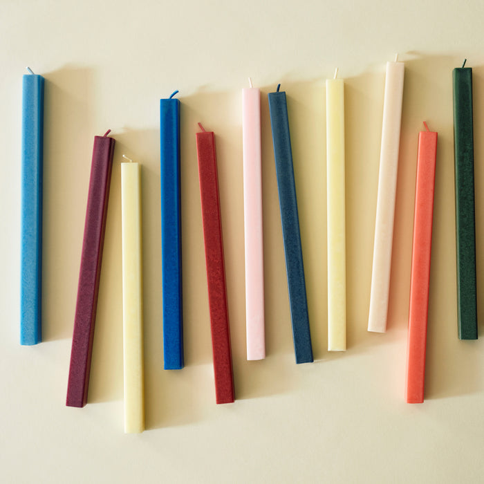 HAY Square Kaarsen - Set van 4 - Groen / Wit