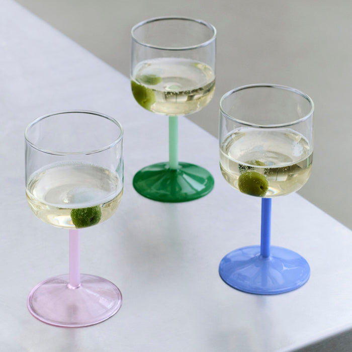 HAY Tint Wijnglazen 2 st. - Lichtgroen
