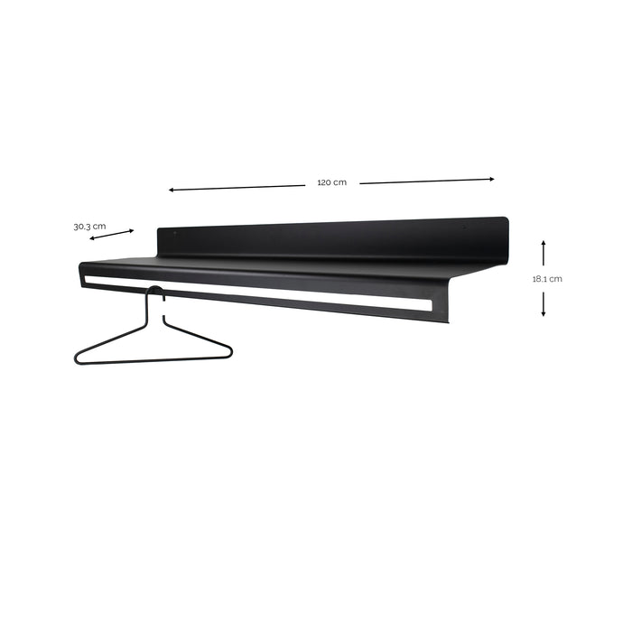SPINDER DESIGN SWAY 120 Wandkapstok - Zwart