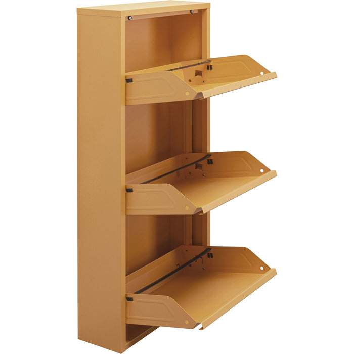 Schoenenkast Caruso geel 3 laden Kare Design