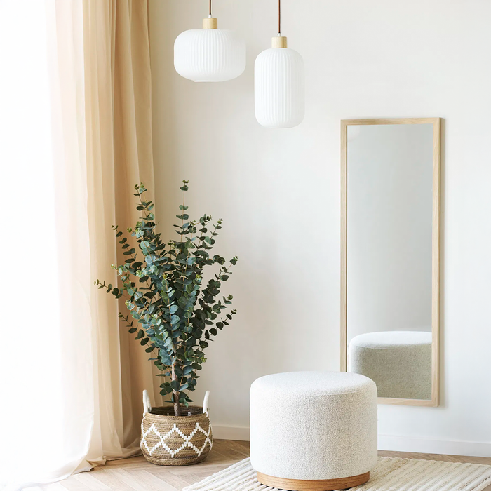 Artichok Joke Wandspiegel Met Houten Frame - 110 x 45 cm