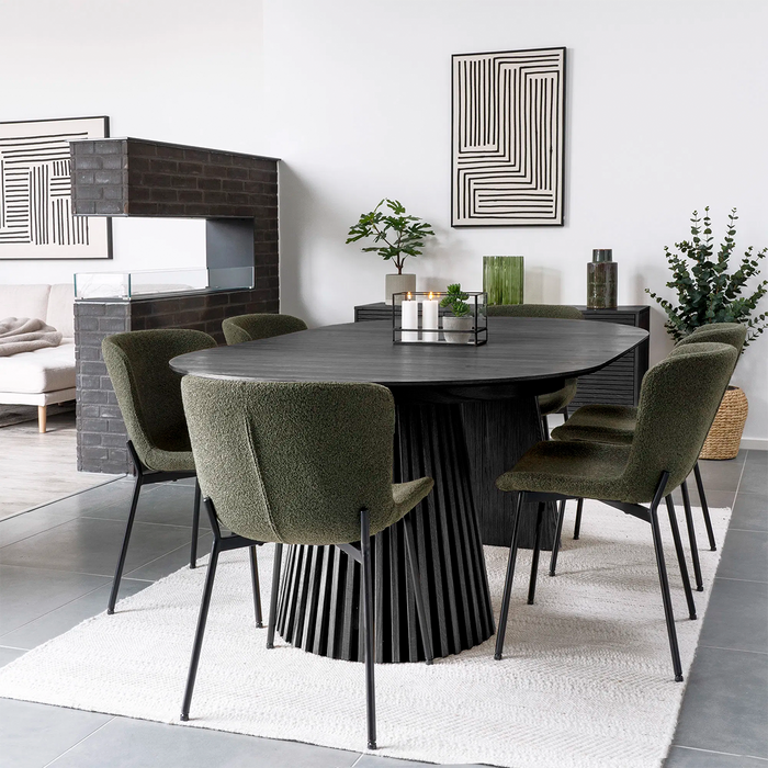 Artichok Alko Uitschuifbare Houten Eettafel Zwart