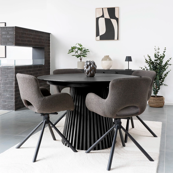 Artichok Alko Uitschuifbare Houten Eettafel Zwart