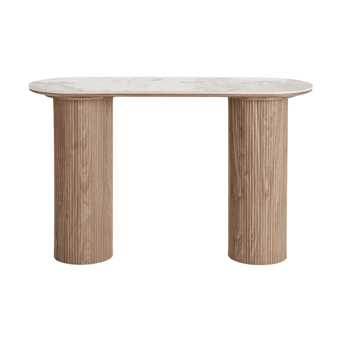 Artichok Ronda Houten Sidetable Bruin - 120 x 78 cm