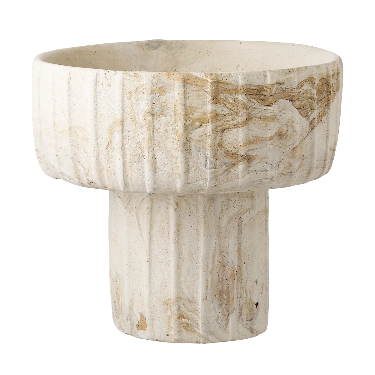 Artichok Hiba Vaas Bruin|Beige - Ø 21 x 19 cm