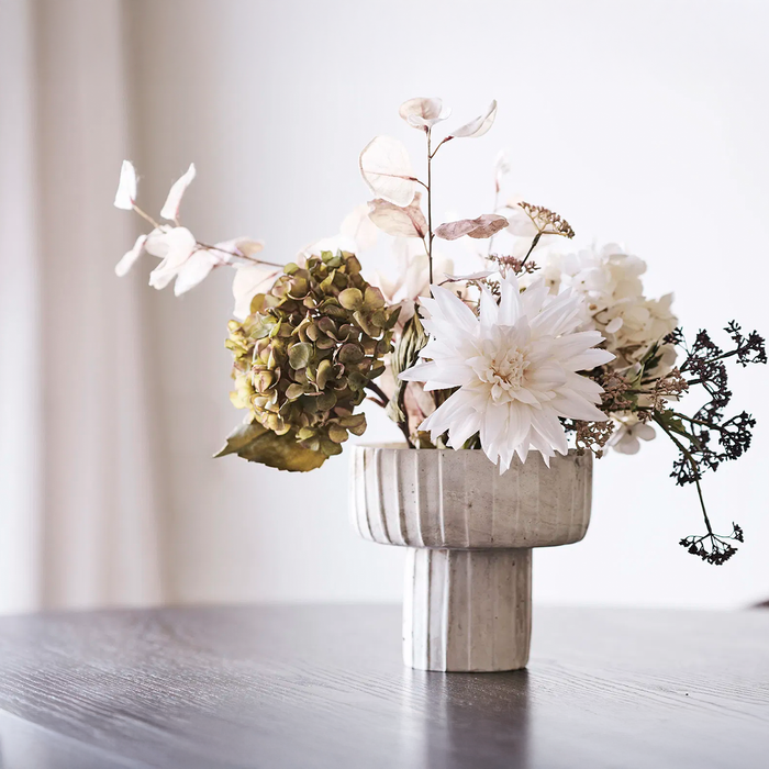 Artichok Hiba Vaas Bruin|Beige - Ø 21 x 19 cm