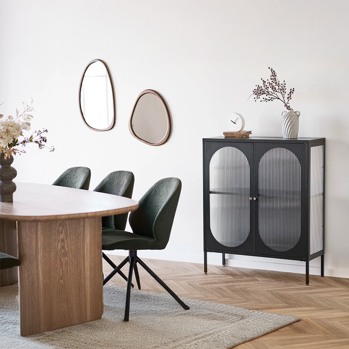 Artichok Adeline Organische Wandspiegel Bruin - 65 x 39 cm