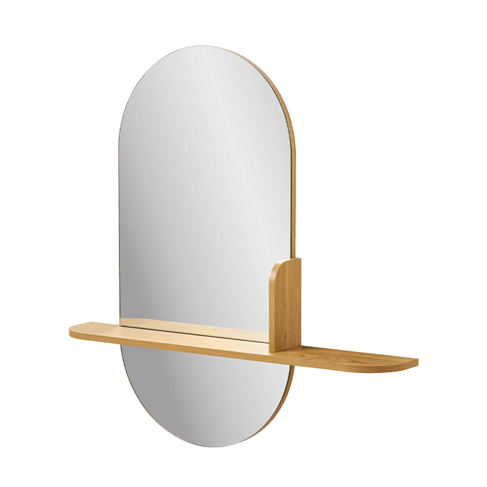 Artichok Febe Wandspiegel Met Houten Plankje - 95 x 92 cm