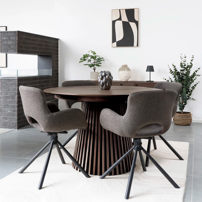 Artichok Alko Uitschuifbare Houten Eettafel Walnoot